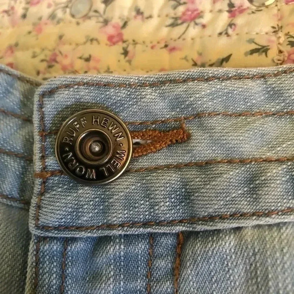 𝅺Ruff Hewn pull strings jean shorts size 8 - Picture 4 of 13